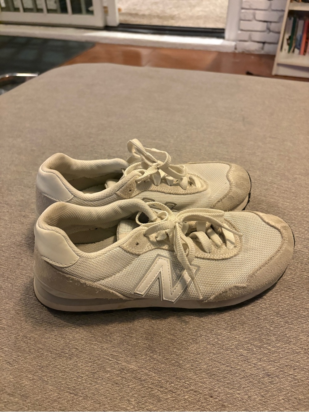 New Balance Cream/White Women's Low-Top Sneakers